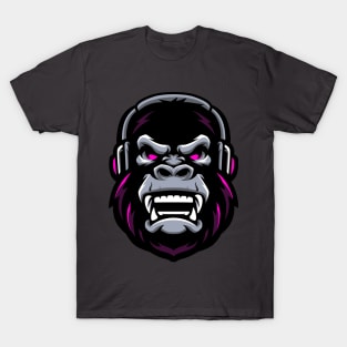 Music listening gorilla T-Shirt